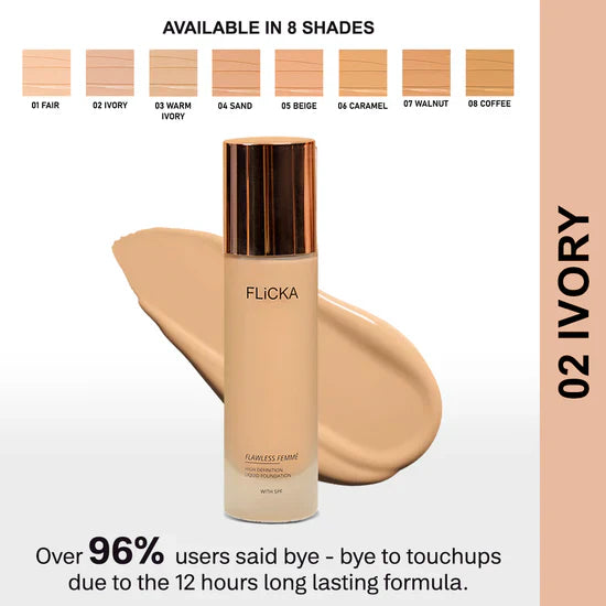 FLICKA Flawless Femme HD Liquid Foundation