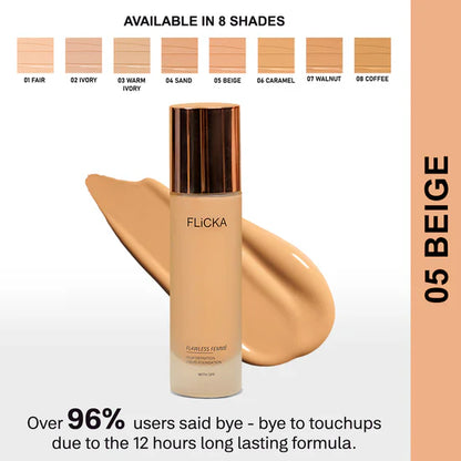 FLICKA Flawless Femme HD Liquid Foundation